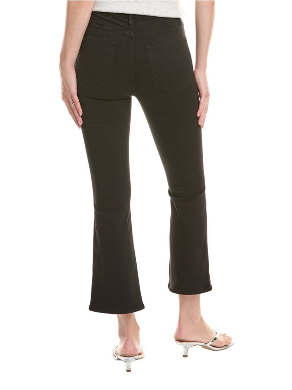Frame Denim Black Le Crop Mini Boot in Size 27 EUC Day to Night Capsule Luxury - Picture 9 of 12